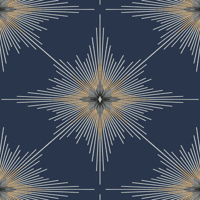 product image for North Star Navy Blue from the Etten Geometric Collection by Seabrook 24