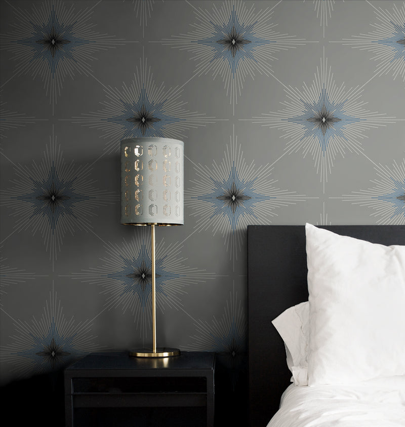 media image for North Star Argos Grey from the Etten Geometric Collection by Seabrook 20