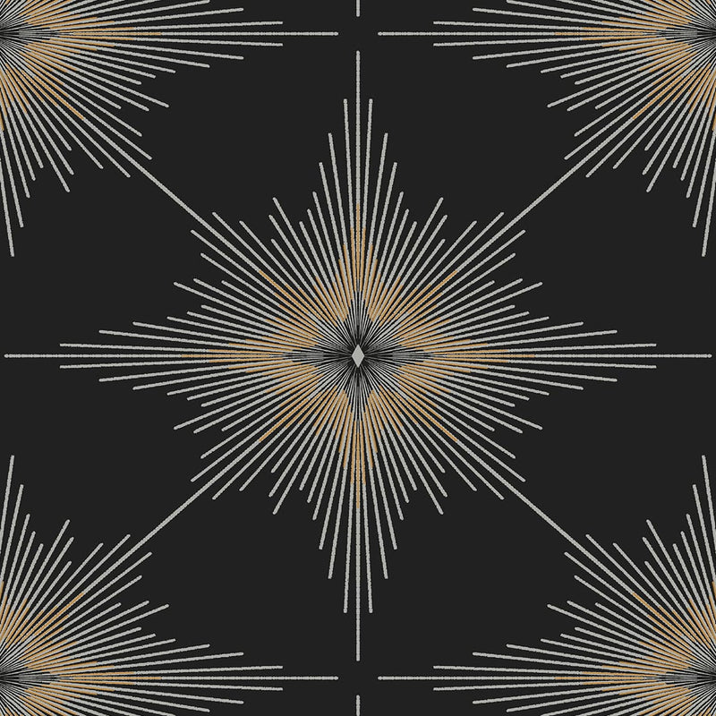 media image for North Star Ebony from the Etten Geometric Collection by Seabrook 276