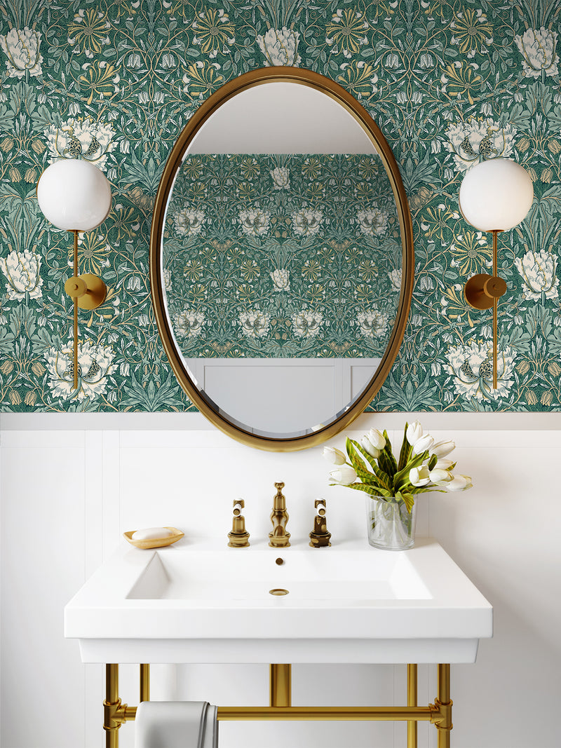 media image for Ogee Flora Wallpaper in Everglades & Buttercup 25