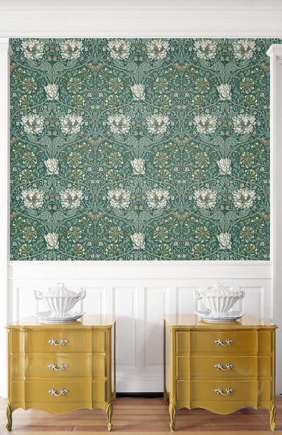 product image for Ogee Flora Wallpaper in Everglades & Buttercup 87