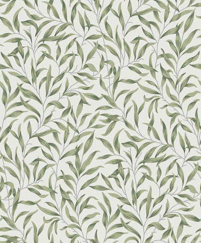 product image of Willow Leaves Wallpaper in Sprig Green 517