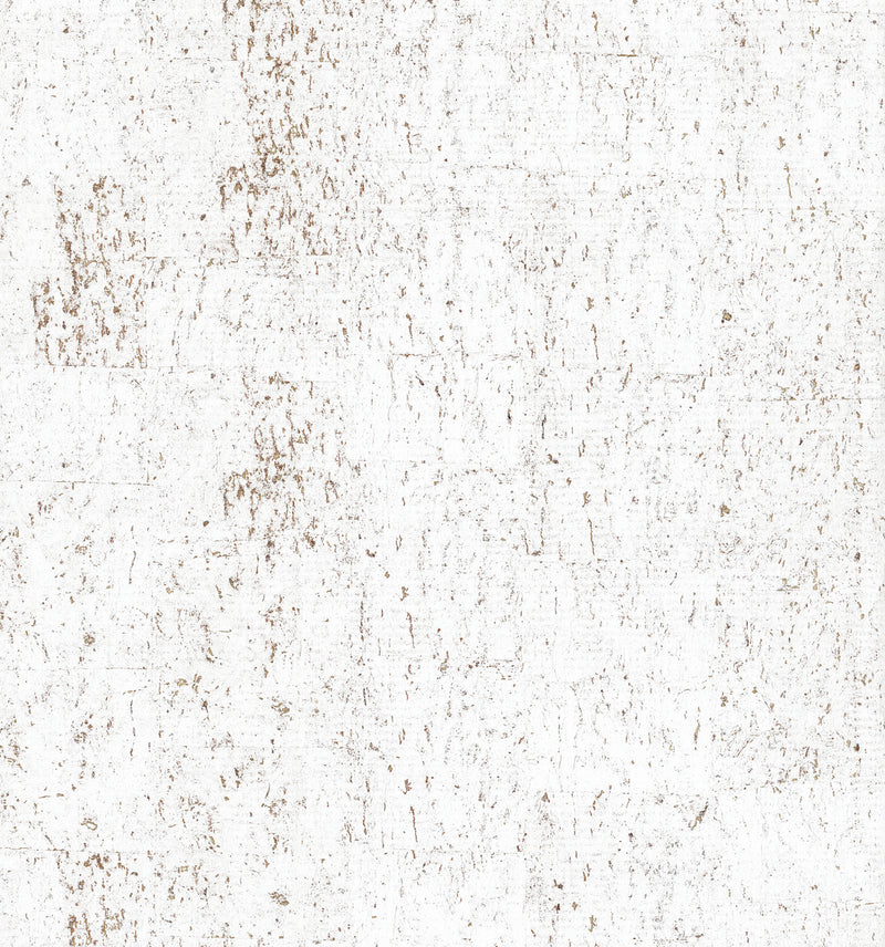 media image for Sample Cork Wallpaper in Bright White/Gold 286