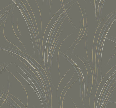 product image for Graceful Wisp Wallpaper in Charcoal 65