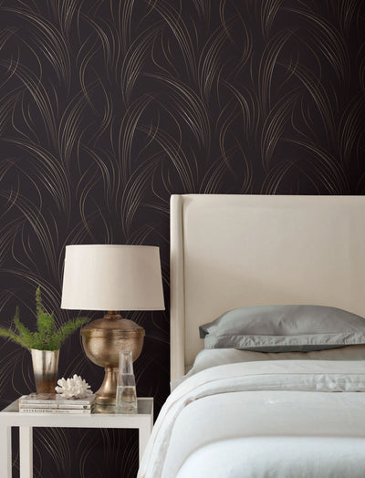 product image for Graceful Wisp Wallpaper in Black 96