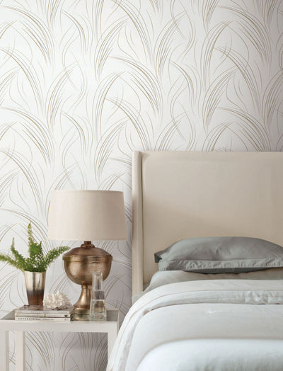 product image for Graceful Wisp Wallpaper in White 41