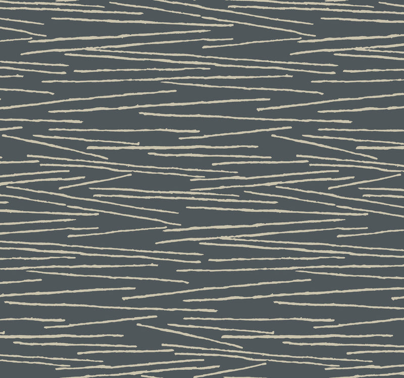 media image for Line Horizon Wallpaper in Charcoal 285