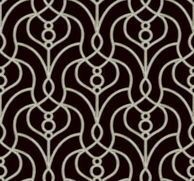 product image of Divine Trellis Wallpaper in Black 555