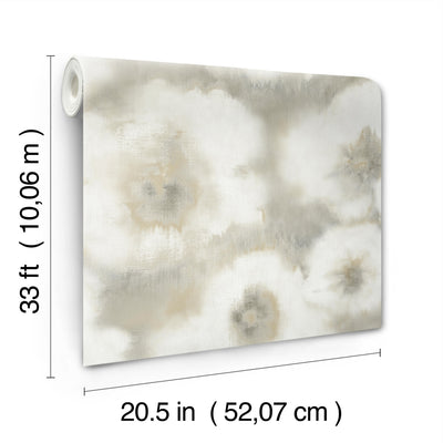 product image for Blended Floral Wallpaper in Neutral 67