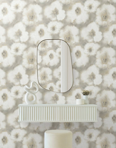 product image for Blended Floral Wallpaper in Neutral 7