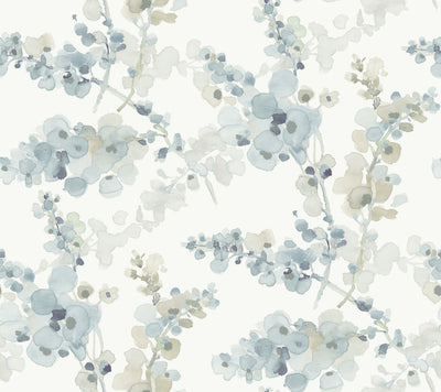 product image of Blossom Fling Wallpaper in Blue 531