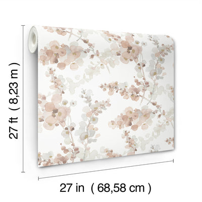 product image for Blossom Fling Wallpaper in Clay 33