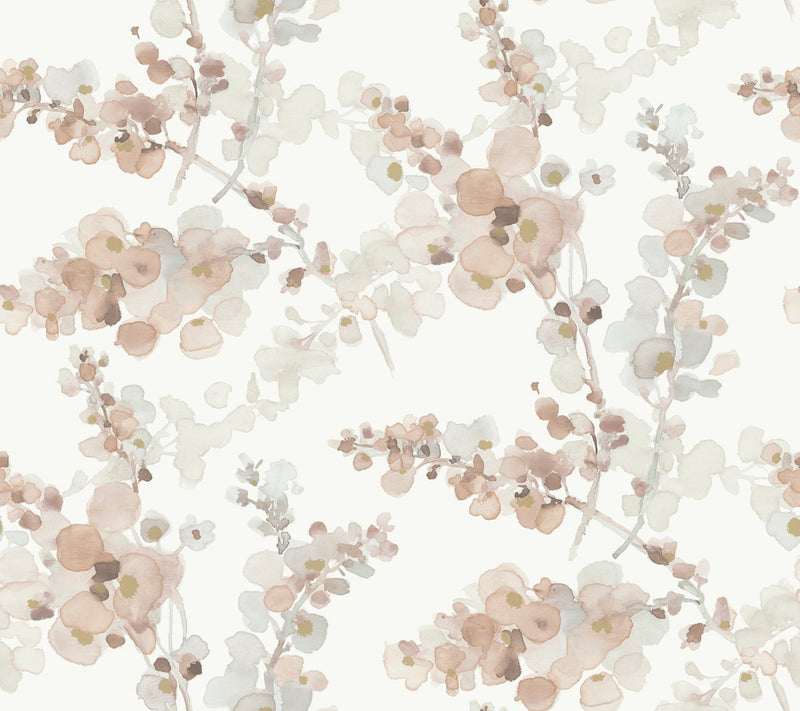 media image for Blossom Fling Wallpaper in Clay 249