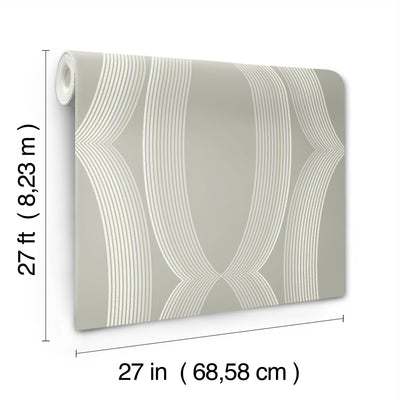 product image for Progression Ogee Wallpaper in Light Neutral 37