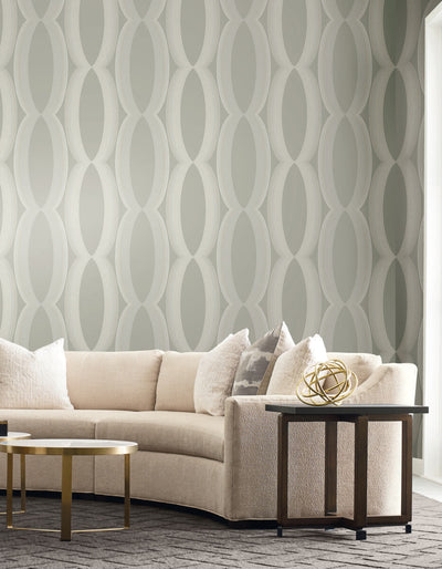 product image for Progression Ogee Wallpaper in Light Neutral 61