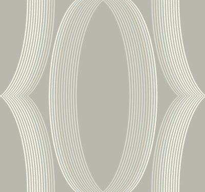 product image of Progression Ogee Wallpaper in Light Neutral 573