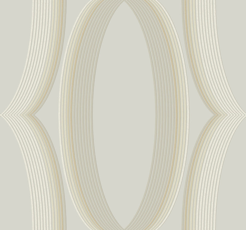 media image for Progression Ogee Wallpaper in Blonde 215