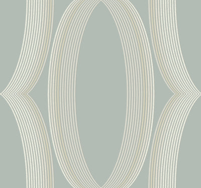 product image for Progression Ogee Wallpaper in Light Blue 80