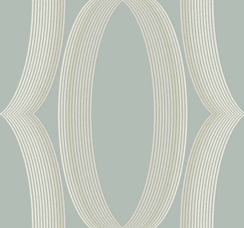 media image for Progression Ogee Wallpaper in Light Blue 255