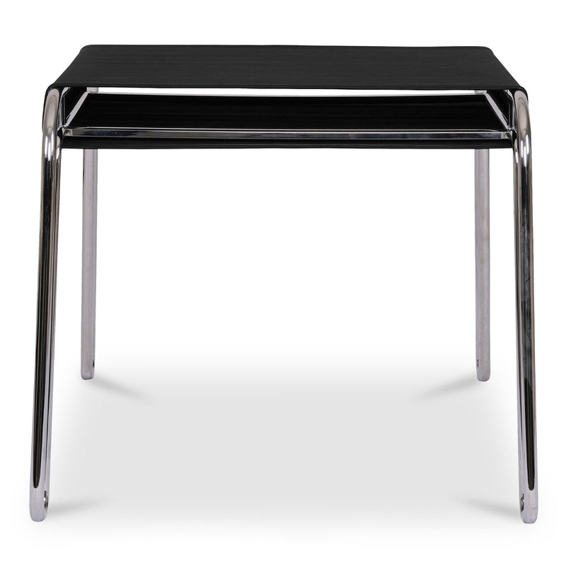 media image for Petra Leather Stool Black 1 210