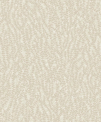 product image of Seaweed Beaded Branches Wallpaper in Organic Silk 541