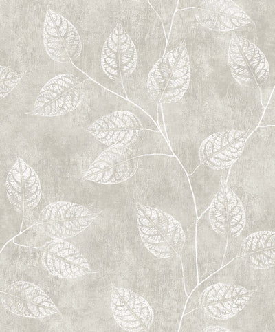 product image for Branch Trail Silhouette Wallpaper in Grey Taupe 26