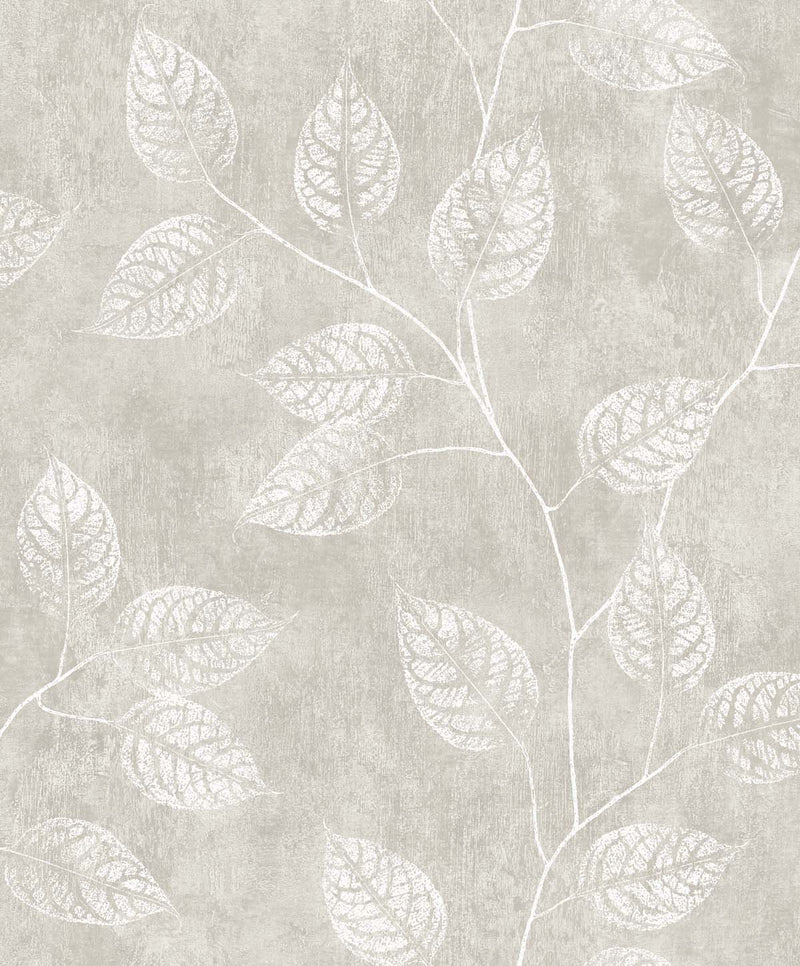 media image for Branch Trail Silhouette Wallpaper in Grey Taupe 276