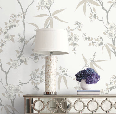 product image for Floral Blossom Trail Wallpaper in Morning 10