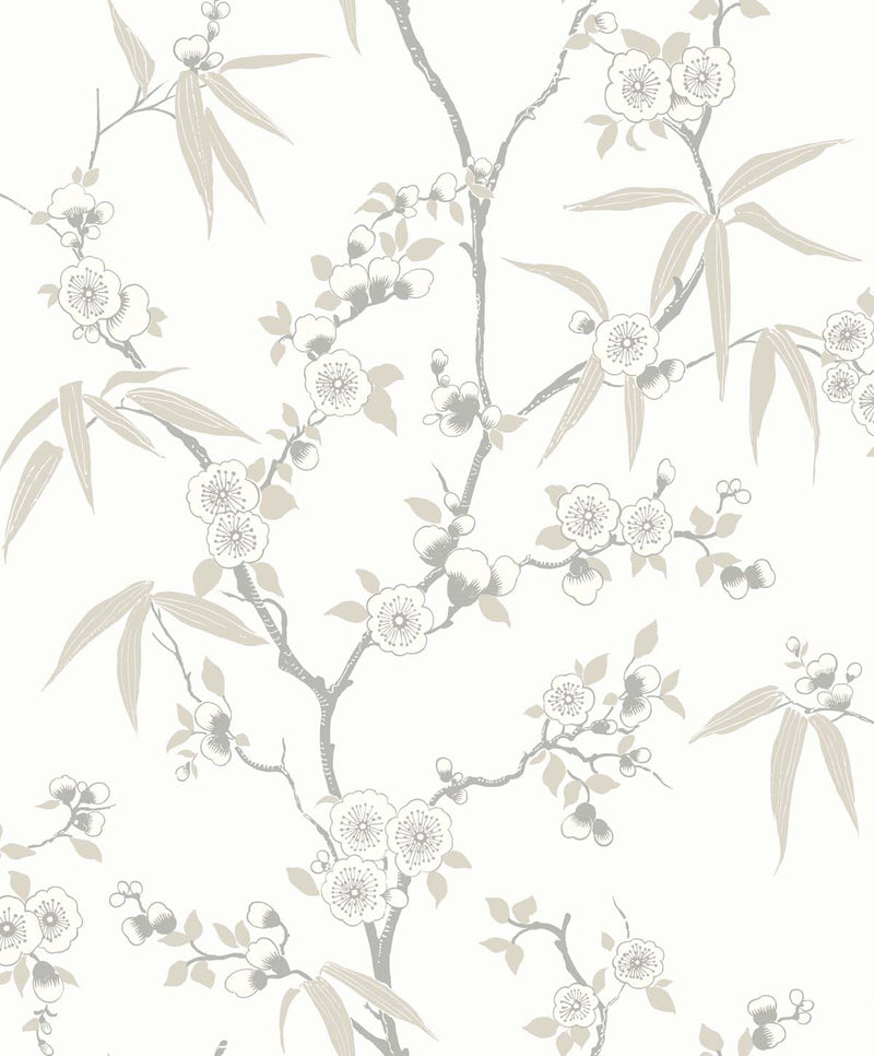 media image for Floral Blossom Trail Wallpaper in Morning 227