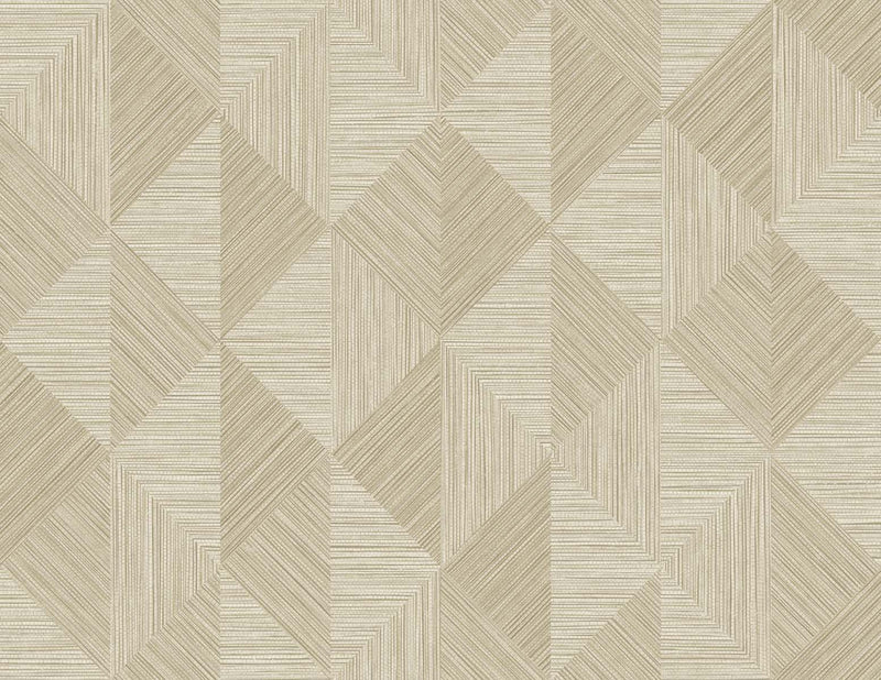 Shop Sample Diamond Inlay Wallpaper in Sandy | Burke Decor