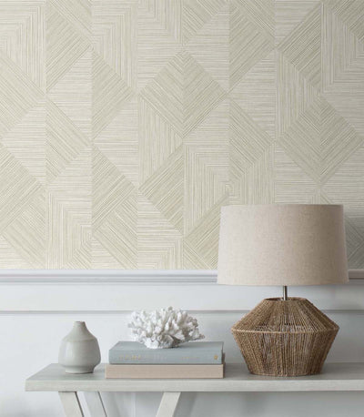 product image for Diamond Inlay Wallpaper in Beige 37