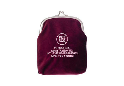 product image for velvet frame pouch burgundy design by puebco 5 21