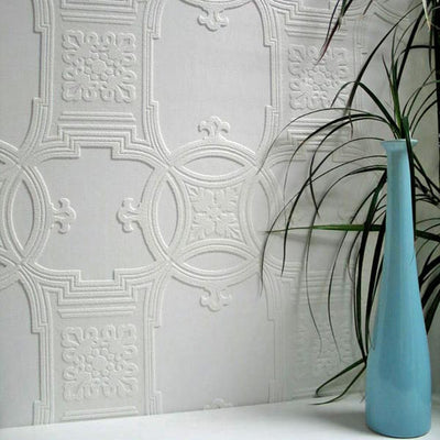 product image of Early Victorian Paintable Textured Wallpaper design by Brewster Home Fashions 564