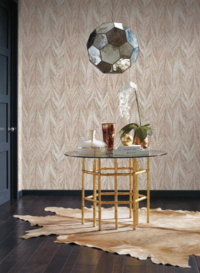 product image for Ebru Marble Wallpaper in Sienna from the Natural Opalescence Collection by Antonina Vella for York Wallcoverings 52