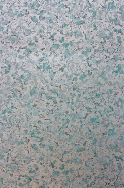 product image of Ebru Wallpaper in Metallic Gilver and Aqua from the Pasha Collection by Osborne & Little 599