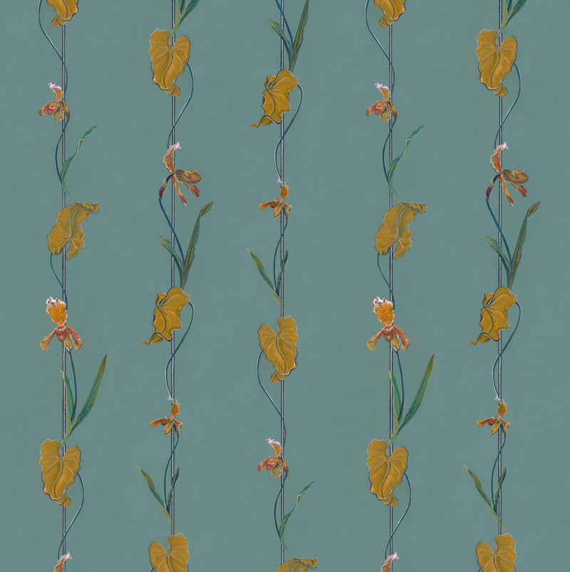 media image for Ella Wallpaper in Jade 272