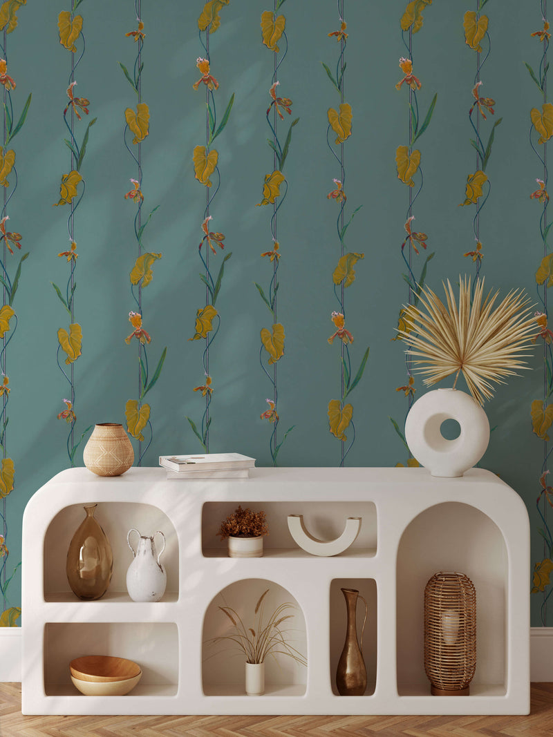 media image for Ella Wallpaper in Jade 281