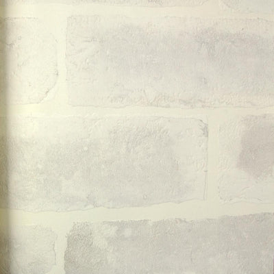 product image of sample embossed brick wallpaper in white by julian scott 1 551
