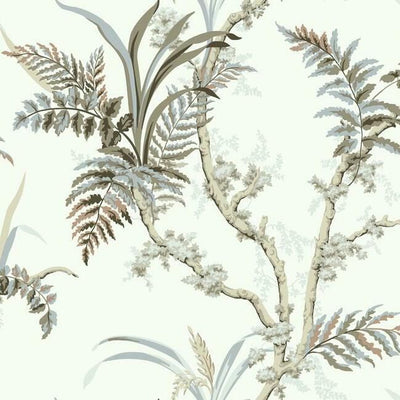 product image of Enchanted Fern Wallpaper in Beige and Grey from the Grandmillennial Collection by York Wallcoverings 595