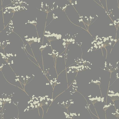 product image for Enchanted Wallpaper in Silver from the Botanical Dreams Collection by Candice Olson for York Wallcoverings 7