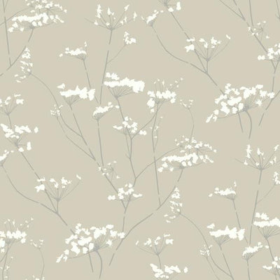 product image for Enchanted Wallpaper in Tan from the Botanical Dreams Collection by Candice Olson for York Wallcoverings 3