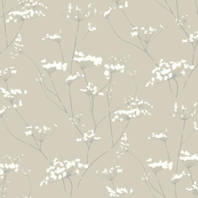 media image for Enchanted Wallpaper in Tan from the Botanical Dreams Collection by Candice Olson for York Wallcoverings 220