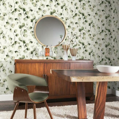 product image for Eucalyptus Trail Wallpaper in Green by Antonina Vella for York Wallcoverings 18