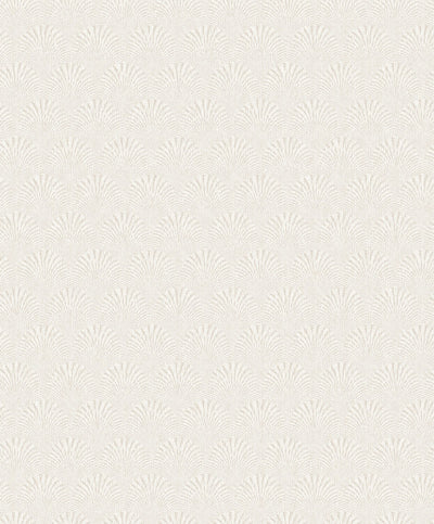 product image for Fan Geometric Wallpaper in White 99