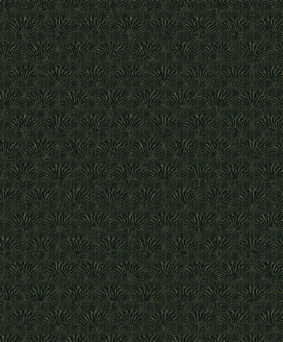 product image for Fan Geometric Wallpaper in Gold/Green 59