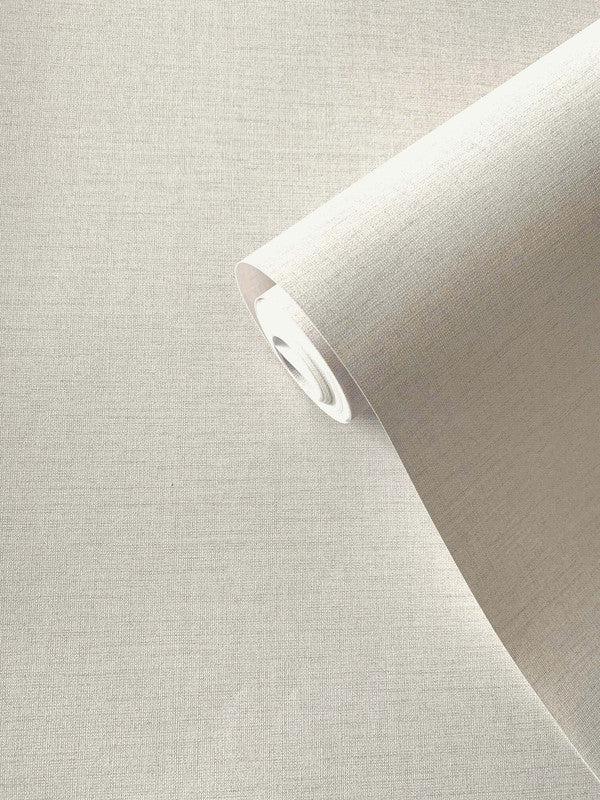 media image for Plain Linen-Effect Wallpaper in Cream 277