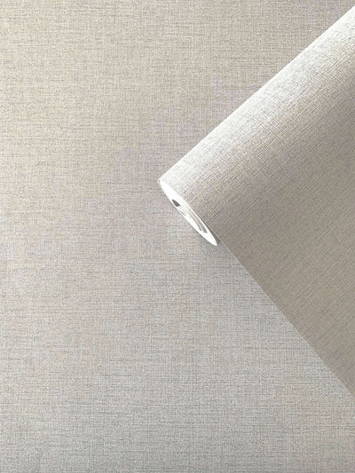 product image for Plain Linen-Effect Wallpaper in Beige 99