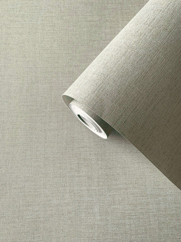 media image for Plain Linen-Effect Wallpaper in Soft Bronze Brown 26