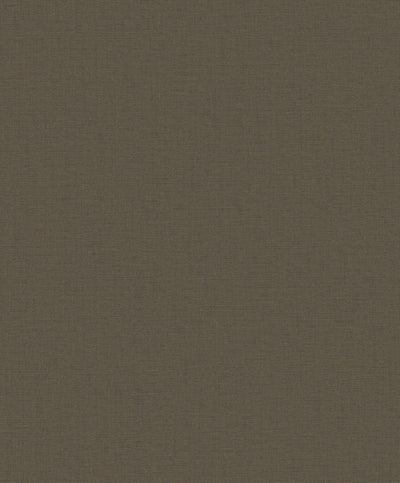 product image of Plain Linen-Effect Wallpaper in Bronze Brown 59