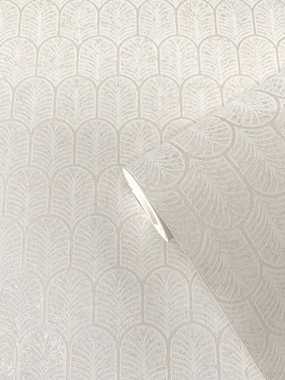 product image for Geo Arch Art Deco Wallpaper in Cream 32